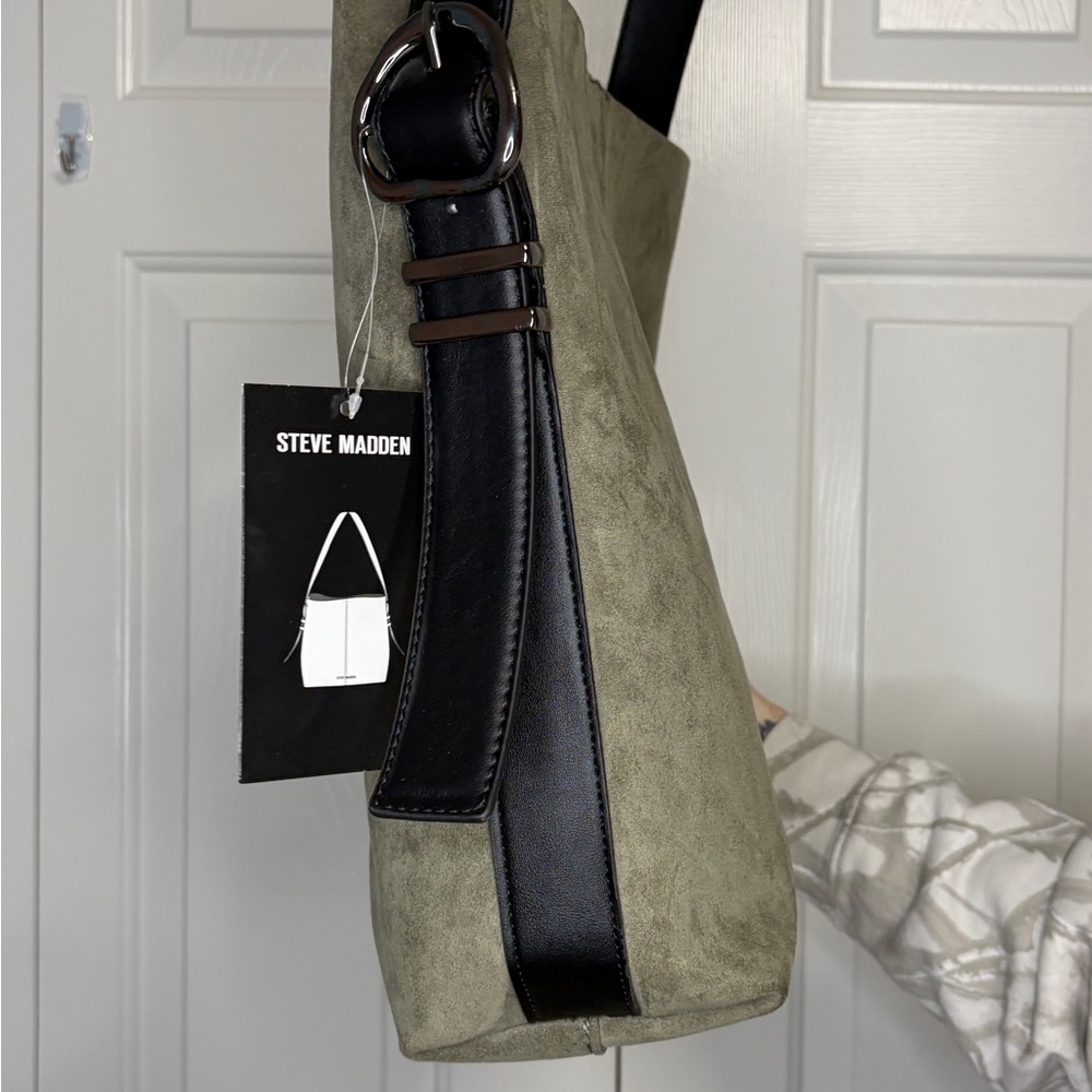 Steve Madden Faux Suede Hobo Bag - Picture 6 of 9